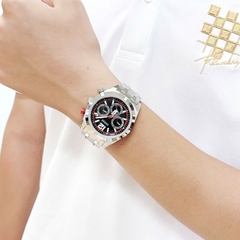 Guess Multi-Function |Nam Giới |6 Kim |Dây Kim Loại Trắng Silver |Máy Pin (Quartz) |Size 44mm
