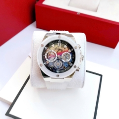 Guess Multi-Function |Nam giới |Mặt Tròn |Chronograph |Dây Sillicone Trắng |Máy Pin (Quartz) |Size 46mm