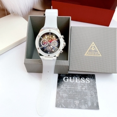 Guess Multi-Function |Nam giới |Mặt Tròn |Chronograph |Dây Sillicone Trắng |Máy Pin (Quartz) |Size 46mm