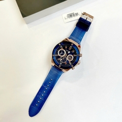 Guess Multi-Function |Nam giới |Mặt Tròn |Rose Gold |Dây Sillicone Xanh |Máy Pin (Quartz) |Size 46mm