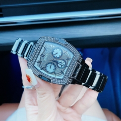 Guess Phoenix |Nam giới |Chronograph |Đính Đá |Dây Kim Loại Đen |Máy Pin (Quartz) |Size 43mm