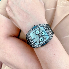 Guess Phoenix |Nam giới |Chronograph |Đính Đá |Dây Silicone Đen |Máy Pin (Quartz) |Size 43mm