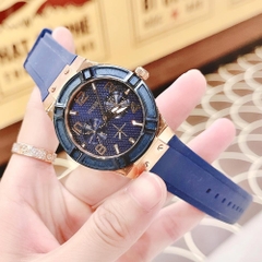 Guess Rigor |Nam Giới |Multifunction |Rose Gold |Dây Sillicone Xanh |Máy Pin (Quartz) |Size 45mm