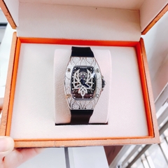 Hanboro Cánh Tiên |Mặt Đính Full Đá |Nữ Giới |Dây Cao Su |Máy Pin (Quartz) |Size 32x45mm