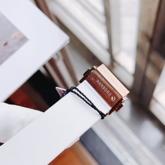 Hanboro Lộ Cơ |Nữ Giới |Rose Gold |Dây Silicone Trắng |Máy Cơ (Automatic) |Size 36mm