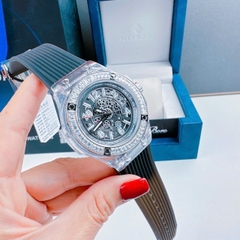 Hanboro Vỏ Case Sillicone |Nam Giới |Đính Đá |Dây Silicone |Máy Cơ (Tự Động) |Size 43mm