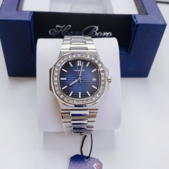Hanboro Nautilus |Nam Giới |Mặt Xanh Dương |Dây Kim Loại |Máy Automatic |Size 40mm