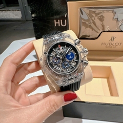 Hublot Big Bang Unico |Nam Giới |Mặt Trong Suốt |Dây Silicone Đen |Máy Pin (Máy Quartz) |Size 42mm