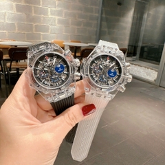 Hublot Big Bang Unico |Nam Giới |Mặt Trong Suốt |Dây Silicone Đen |Máy Pin (Máy Quartz) |Size 42mm