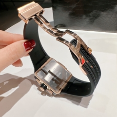 Hublot Square Bang Unico |Nam Giới |Mặt Vuông |Vàng Gold |Dây Silicone |Máy Pin (Máy Quartz) |Size 42x42mm
