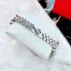 Melissa Mặt Tròn |Nữ Giới |Silver |Lắc Tay Đính Đá Rơi Màu Rose |Máy Pin (Quartz) |Size 28mm