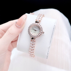 Melissa Mặt Xà Cừ |Nữ Giới |Rose Gold |Lắc Tay Đính Pha Lê |Máy Pin (Quartz) |Size 26mm