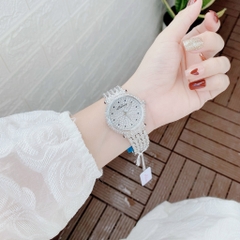 Melissa Full Đá Swarovski |Nữ Giới |Mặt Tròn |Dây Kim Loại Silver |Máy Pin (Quartz) |Size 36mm
