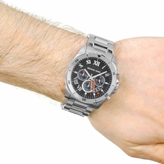 Michael Kors Brecken |Nam Giới |Mặt Đen |Dây Kim Loại Silver |Máy Pin (Quartz) |Size 45mm