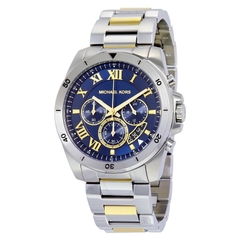 Michael Kors Brecken |Nam Giới |Mặt Xanh Dương |Dây Kim Loại Silver |Máy Pin (Quartz) |Size 45mm