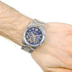 Michael Kors Brecken |Nam Giới |Mặt Xanh Dương |Dây Kim Loại Silver |Máy Pin (Quartz) |Size 45mm