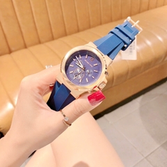 Michael Kors Dylan Chronograph |Nam Giới |Rose Gold |Dây Sillicone Xanh |Máy Pin (Quartz) |Size 48mm