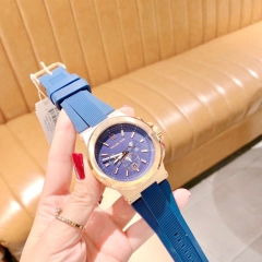 Michael Kors Dylan Chronograph |Nam Giới |Rose Gold |Dây Sillicone Xanh |Máy Pin (Quartz) |Size 48mm