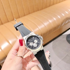 Michael Kors Dylan Chronograph |Nam Giới |Silver |Dây Sillicone Đen |Máy Pin (Quartz) |Size 48mm