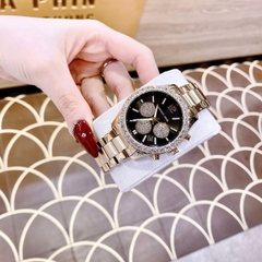 Michael Kors Berkley |Nữ Giới |Mặt Đen |Đính Đá |Dây Kim Loại Vàng Gold |Máy Pin (Quartz) |Size 40mm