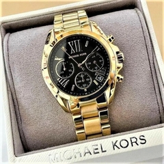Michael Kors Bradshaw |Nữ Giới |Mặt Đen |Dây Kim Loại Vàng Gold |Máy Pin (Quartz) |Size 36mm