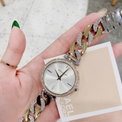 Michael Kors Catelyn |Nữ Giới |Đính Đá |Dây Mắt Xích Demi Vàng Gold |Máy Pin (Quartz) |Size 38mm
