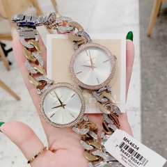 Michael Kors Catelyn |Nữ Giới |Đính Đá |Dây Mắt Xích Demi Vàng Gold |Máy Pin (Quartz) |Size 38mm