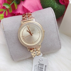 Michael Kors Cinthia |Nữ Giới |Đính Đá |Dây Kim Loại Vàng Gold |Máy Pin (Quartz) |Size 33mm