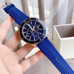 Michael Kors Cunningham |Nam Giới |6 Kim |Dây Silicone Xanh Dương |Máy Pin (Quartz) |Size 40mm