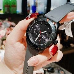 Michael Kors Cunningham |Nam Giới |Mặt Full Đen |Dây Silicone Màu Xám |Máy Pin (Quartz) |Size 40mm