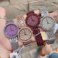 Michael Kors Darci |Nữ Giới |Mặt Full Đá Tím |Dây Kim Loại |Máy Pin (Quartz) |Size 38mm