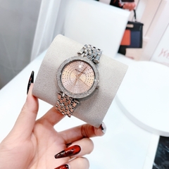 Michael Kors Darci |Nữ Giới |Mặt Trắng |Đính Đá |Dây Kim Loại Silver |Máy Pin (Quartz) |Size 39mm