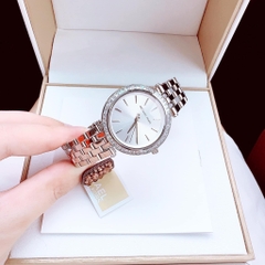 Michael Kors Darci |Nữ Giới |Đá Trắng Silver |Dây Kim Loại |Máy Pin (Máy Quartz) |Size Vừa 33mm