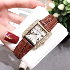 Michael Kors Emery |Nữ Giới |Mặt Chữ Nhật |Dây Da Nâu |Máy Pin (Máy Quartz) |Size 33x37mm