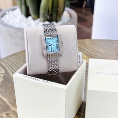 Micheal Kors Emery |Nữ Giới |Mặt Chữ Nhật |Xanh Dương |Dây Kim Loại |Máy Pin (Quartz) |Size 33x37mm