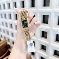 Micheal Kors Emery |Nữ Giới |Mặt Xanh Lá |Đính Đá |Dây Vàng Gold |Máy Pin (Quartz) |Size 33x37mm