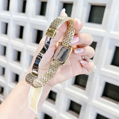 Micheal Kors Emery |Nữ Giới |Mặt Xanh Lá |Đính Đá |Dây Vàng Gold |Máy Pin (Quartz) |Size 33x37mm