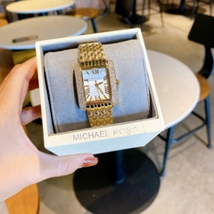 Micheal Kors Emery |Nữ Giới |Mặt Màu Trắng |Dây Kim Loại Vàng Gold |Máy Pin (Quartz) |Size 33x37mm