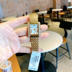 Micheal Kors Emery |Nữ Giới |Mặt Màu Trắng |Dây Kim Loại Vàng Gold |Máy Pin (Quartz) |Size 33x37mm