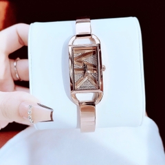 Micheal Kors Empire |Nữ Giới |Mặt Chữ Nhật |Kiềng Đeo Tay Rose Gold |Máy Pin (Quartz) |Size 21mm