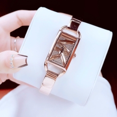 Micheal Kors Empire |Nữ Giới |Mặt Chữ Nhật |Kiềng Đeo Tay Rose Gold |Máy Pin (Quartz) |Size 21mm