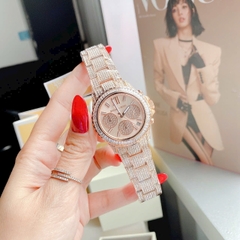 Michael Kors Everest Chronograph |Nữ Giới |Full Đá |Rose Gold |Máy Pin |Size Lớn 36mm