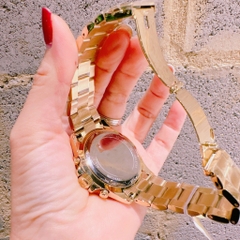 Michael Kors Everest |Unisex |Mặt Xanh |Dây Kim Loại |Vàng Gold |Máy Pin |Size Vừa 42mm