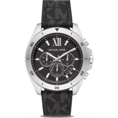 Michael Kors Brecken Chronograph |Nam Giới |Silver |Dây Da Đen |Máy Pin (Quartz) |Size 45mm