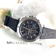 Michael Kors Brecken Chronograph |Nam Giới |Silver |Dây Da Đen |Máy Pin (Quartz) |Size 45mm