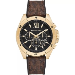 Michael Kors Brecken Chronograph |Nam Giới |Vàng Gold |Dây Da Nâu |Máy Pin (Quartz) |Size 45mm