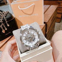 Michael Kors Brecken |Nam Giới |Chronograph |Dây Silicone Trắng |Máy Pin (Quartz) |Size 45mm