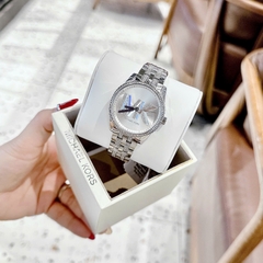 Micheal Kors Bryant |Nữ Giới |Logo Đính Đá |Dây Kim Loại Silver |Máy Pin (Quartz) |Size 35mm