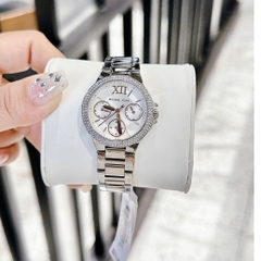Micheal Kors Camille Chronograph |Nữ Giới |Đính Đá |Dây Kim Loại Silver |Máy Pin (Quartz) |Size 33mm