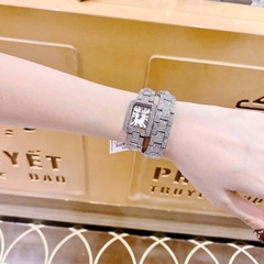Micheal Kors Emery |Nữ Giới |Mặt Vuông |Dây Kim Loại Full Đá Silver |Máy Pin (Quartz) |Size 32mm